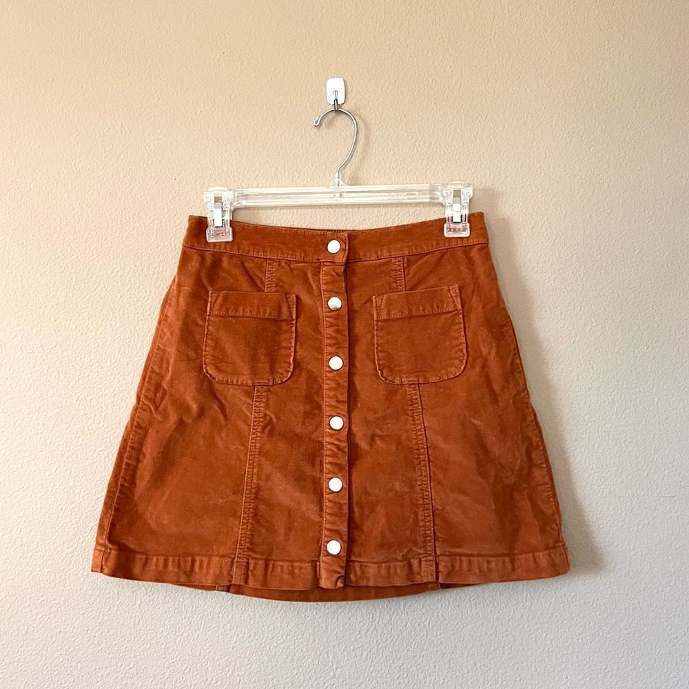 Urban Outfitters Brown Suede Mini Skirt